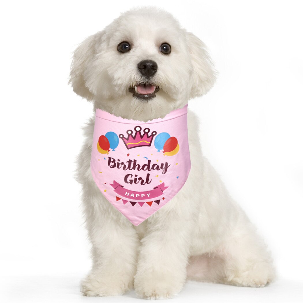 Happy Birthday Bandana For Dogs-Paw Print Pad
