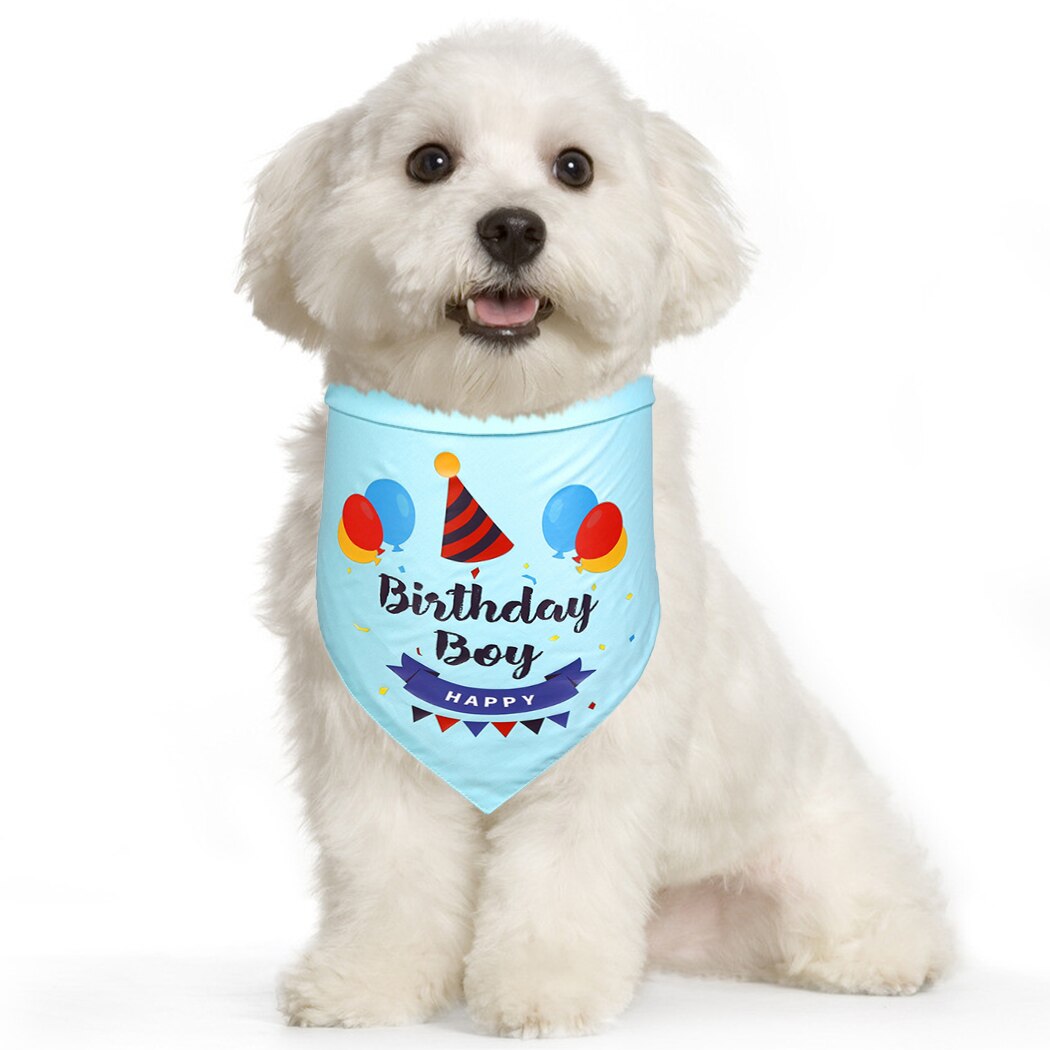 Happy Birthday Bandana For Dogs-Paw Print Pad