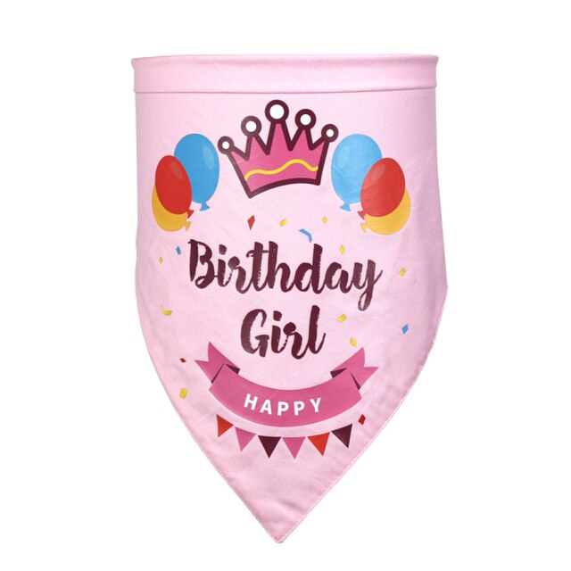 Happy Birthday Bandana For Dogs-Paw Print Pad