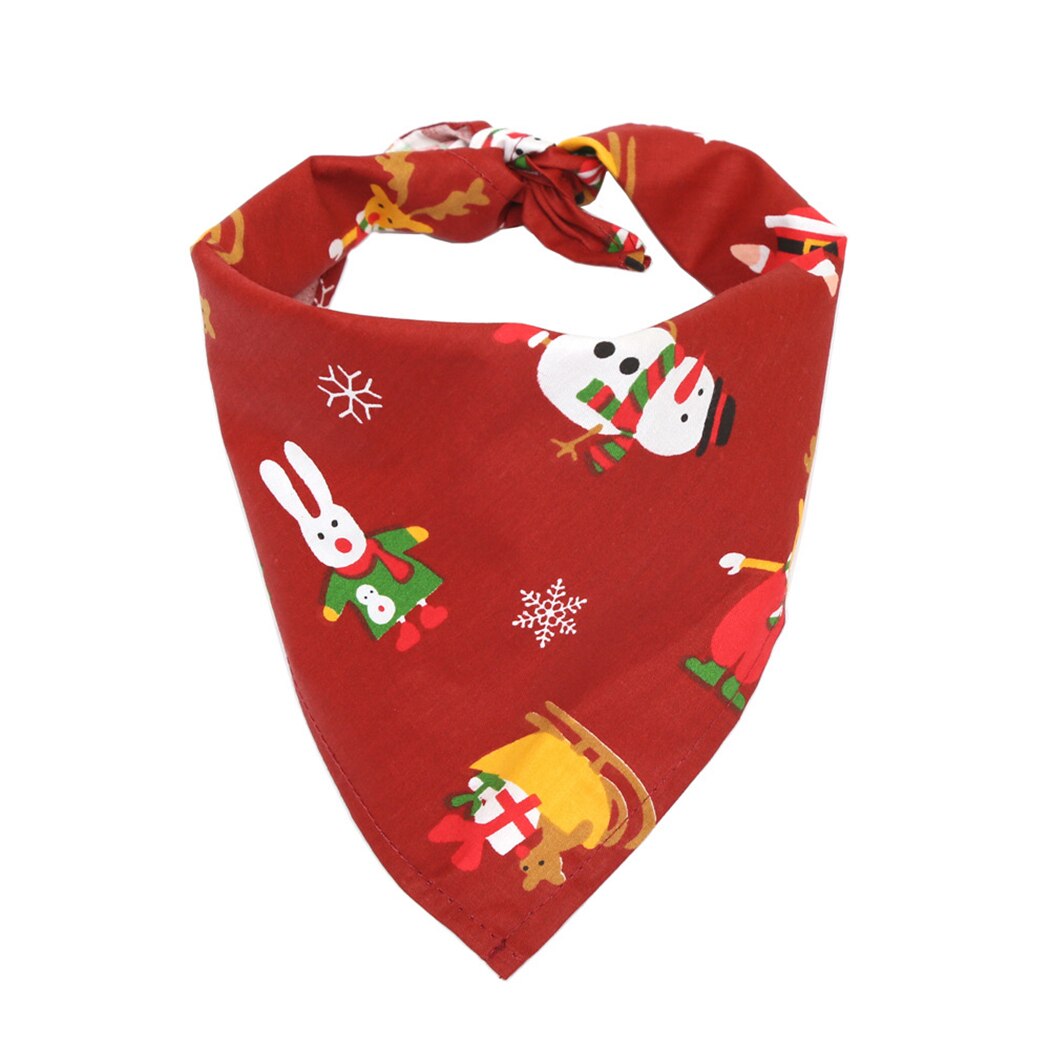 Christmas Bandana-Paw Print Pad