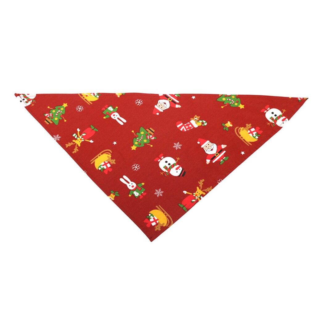 Christmas Bandana-Paw Print Pad