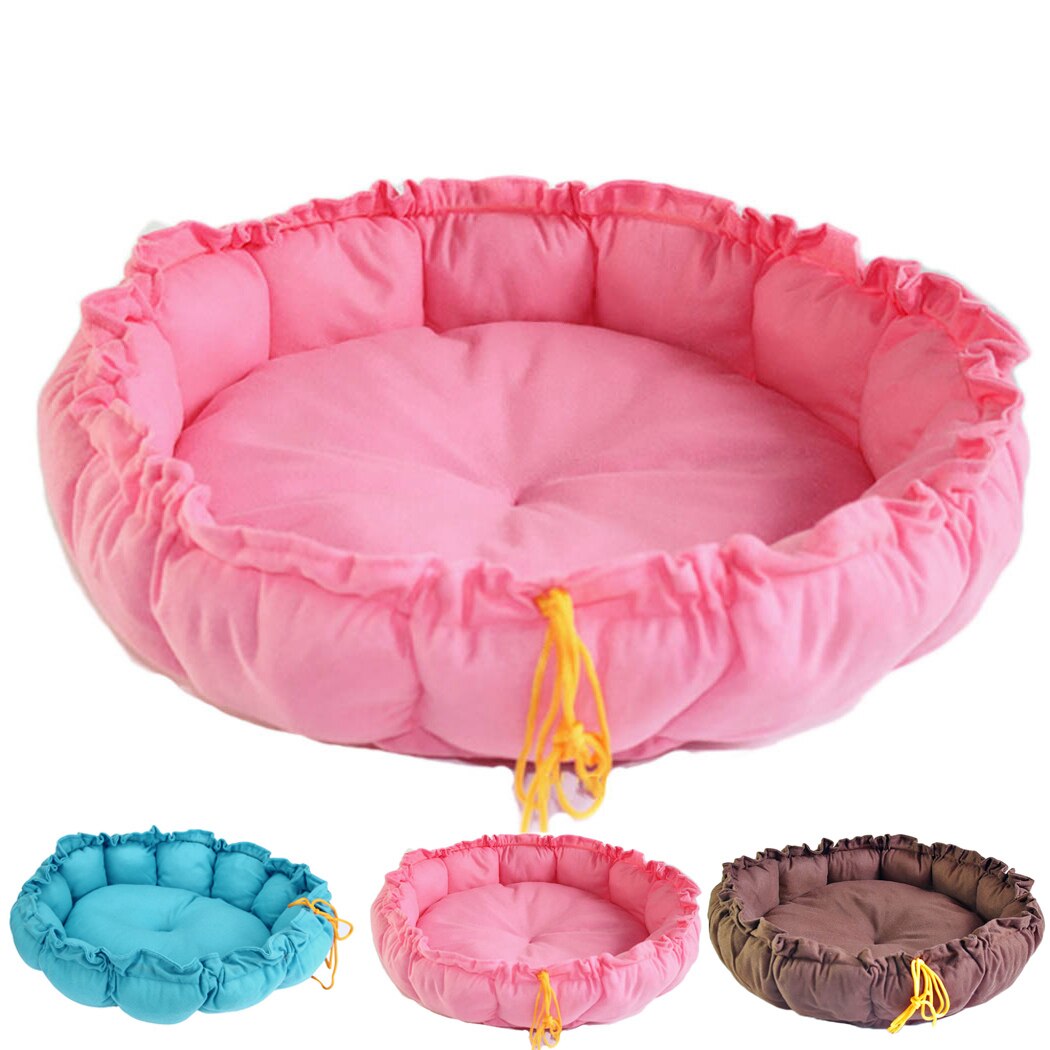 Drawstring Bed For Cats-Paw Print Pad