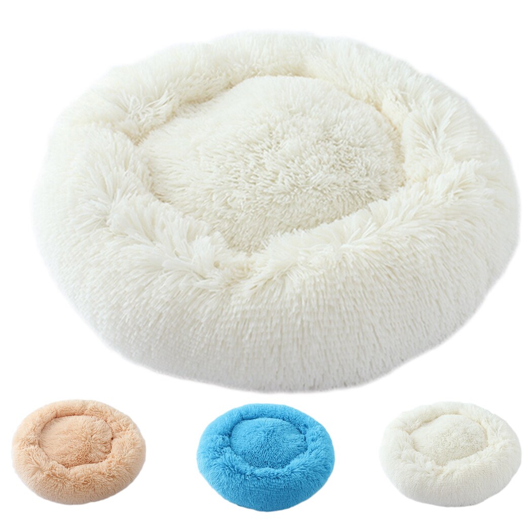 Plush Beds For Cats-Paw Print Pad