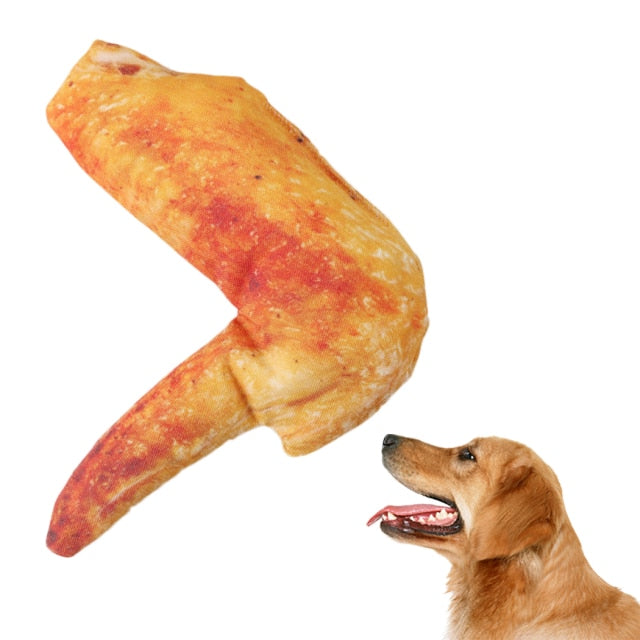 Grilled Food-Shaped Chew Toys-Paw Print Pad