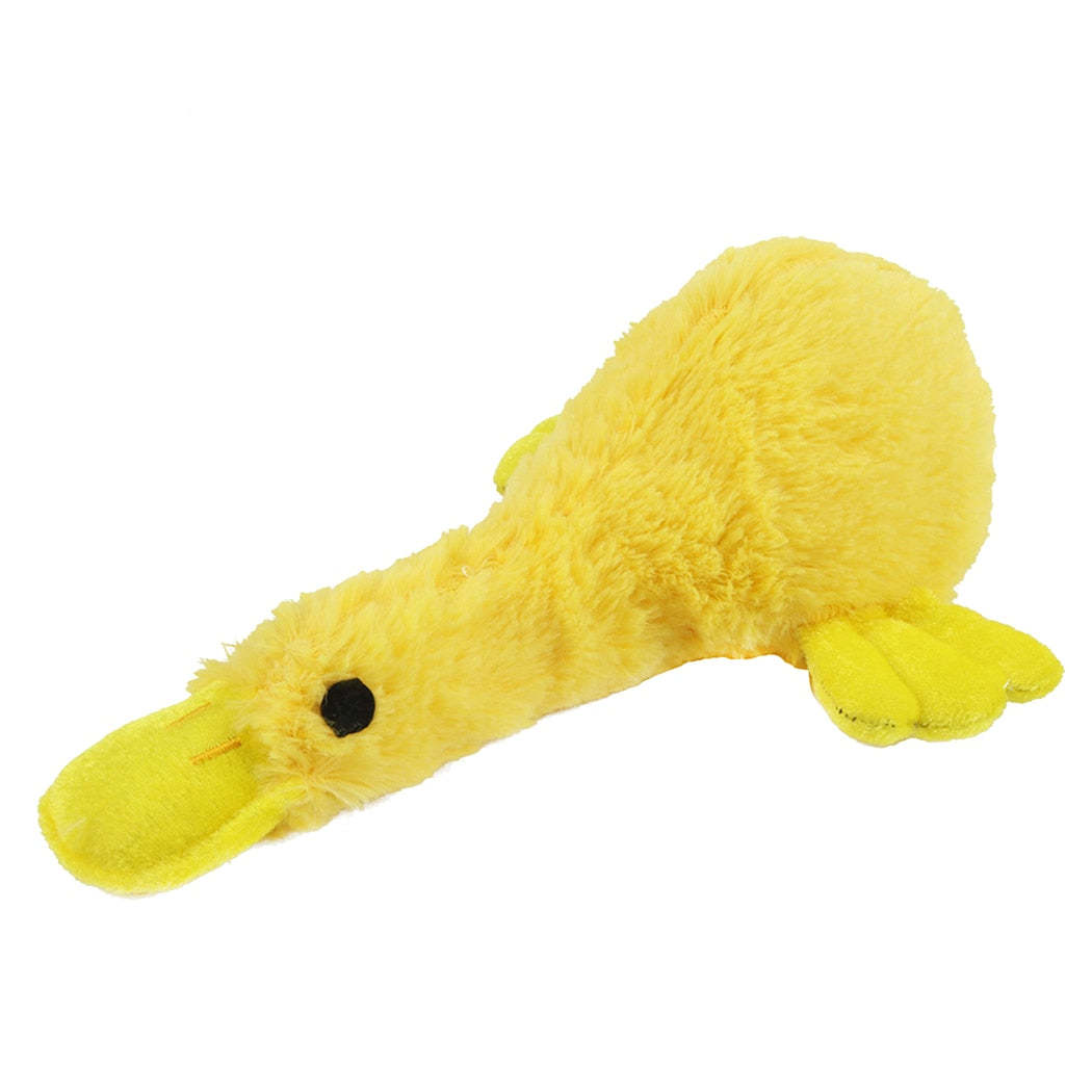 Squeaky Duck Toy For Dogs-Paw Print Pad