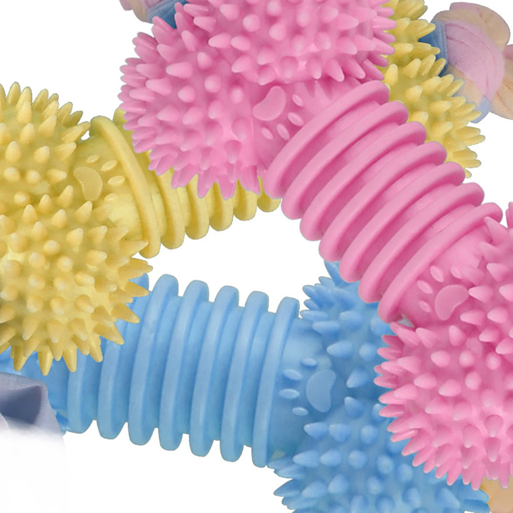 Braided Robe Toys For Dogs-Paw Print Pad