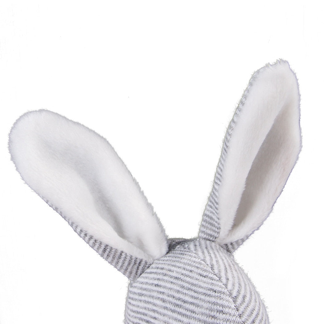 Squeaky Rabbit Chew Toy For Dogs-Paw Print Pad