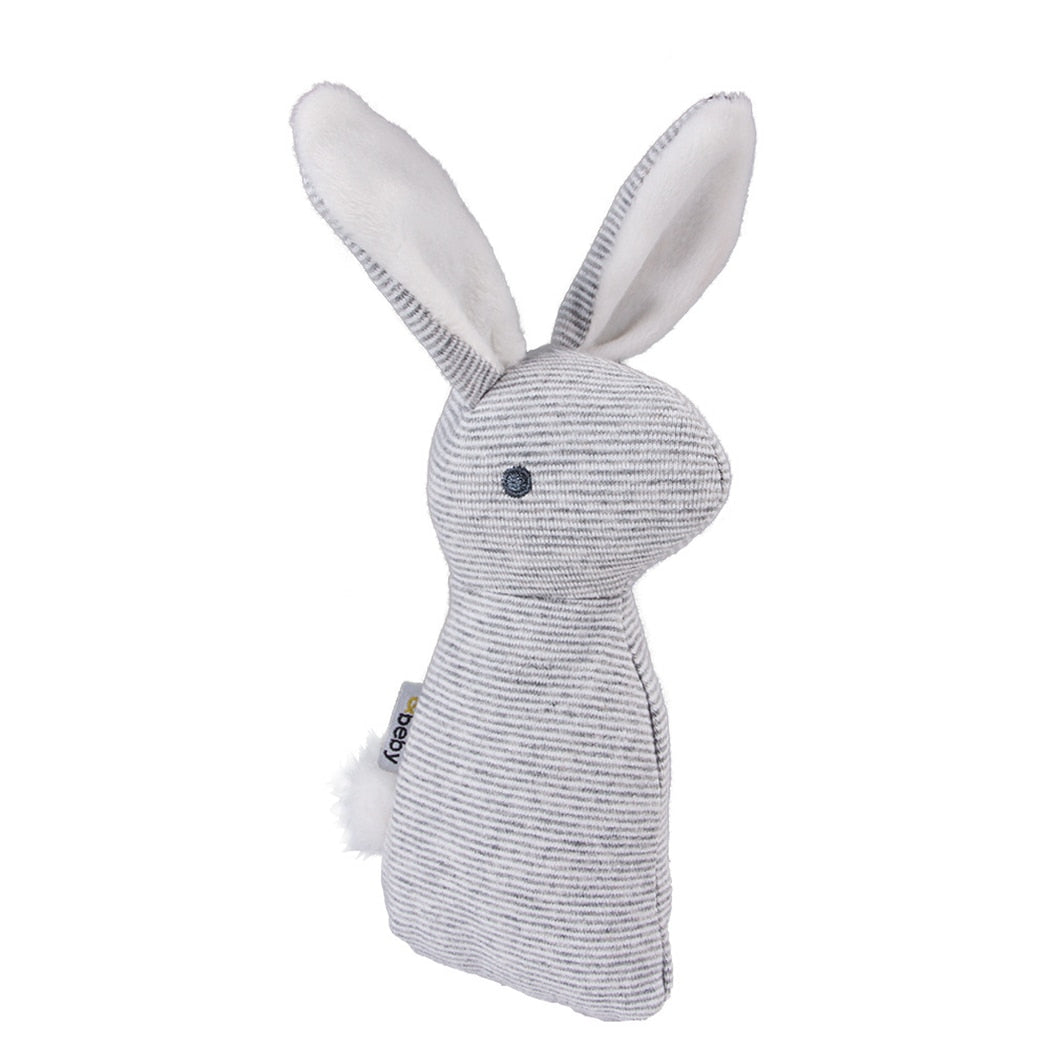 Squeaky Rabbit Chew Toy For Dogs-Paw Print Pad