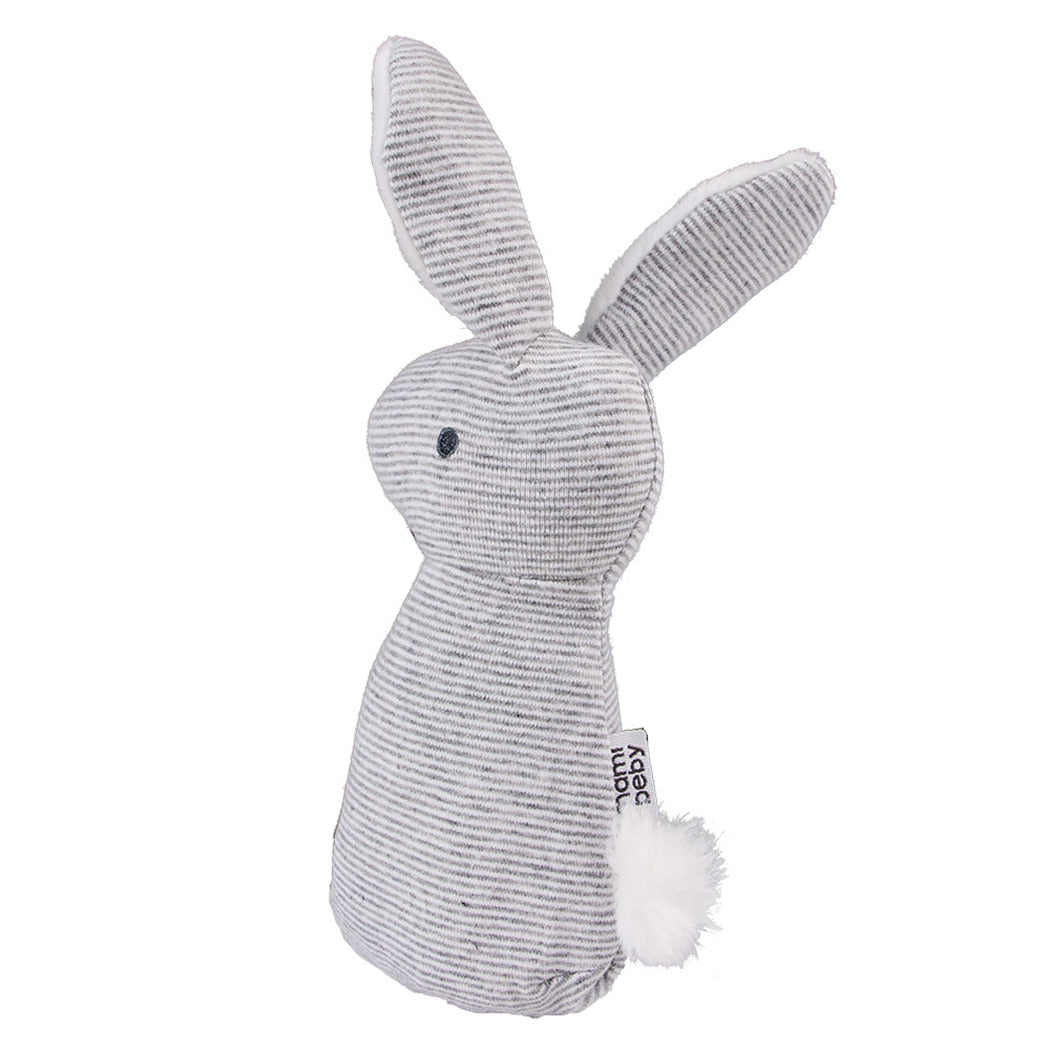 Squeaky Rabbit Chew Toy For Dogs-Paw Print Pad