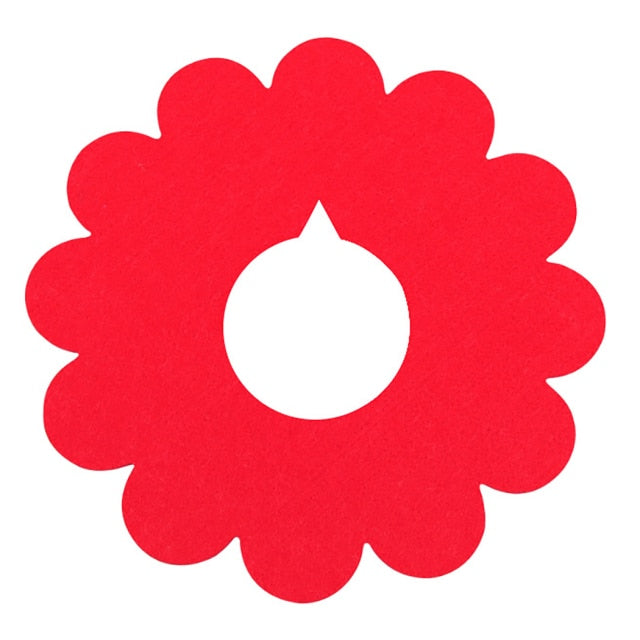 1Pc Cat Sun Flower Shape Recovery Collar-Paw Print Pad