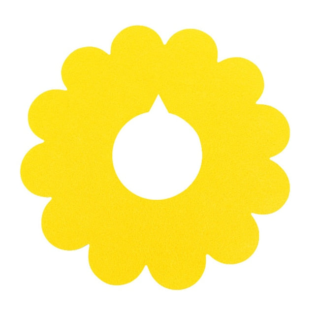 1Pc Cat Sun Flower Shape Recovery Collar-Paw Print Pad