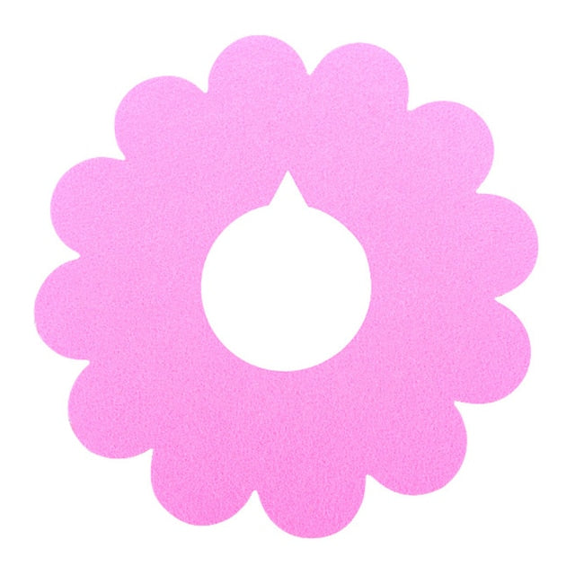 1Pc Cat Sun Flower Shape Recovery Collar-Paw Print Pad