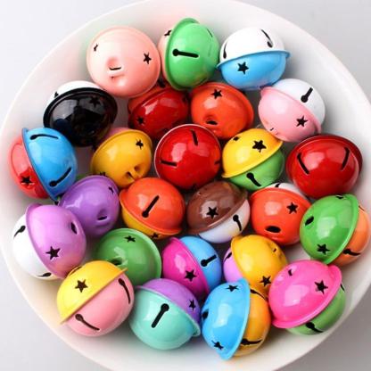 10Pcs Cat Star Design Interactive Toy Bells For Cat-Paw Print Pad
