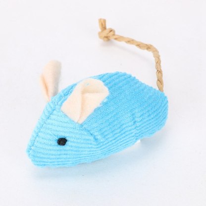 3Pcs Artificial Plush Mouse Catnip Toy For Cats-Paw Print Pad