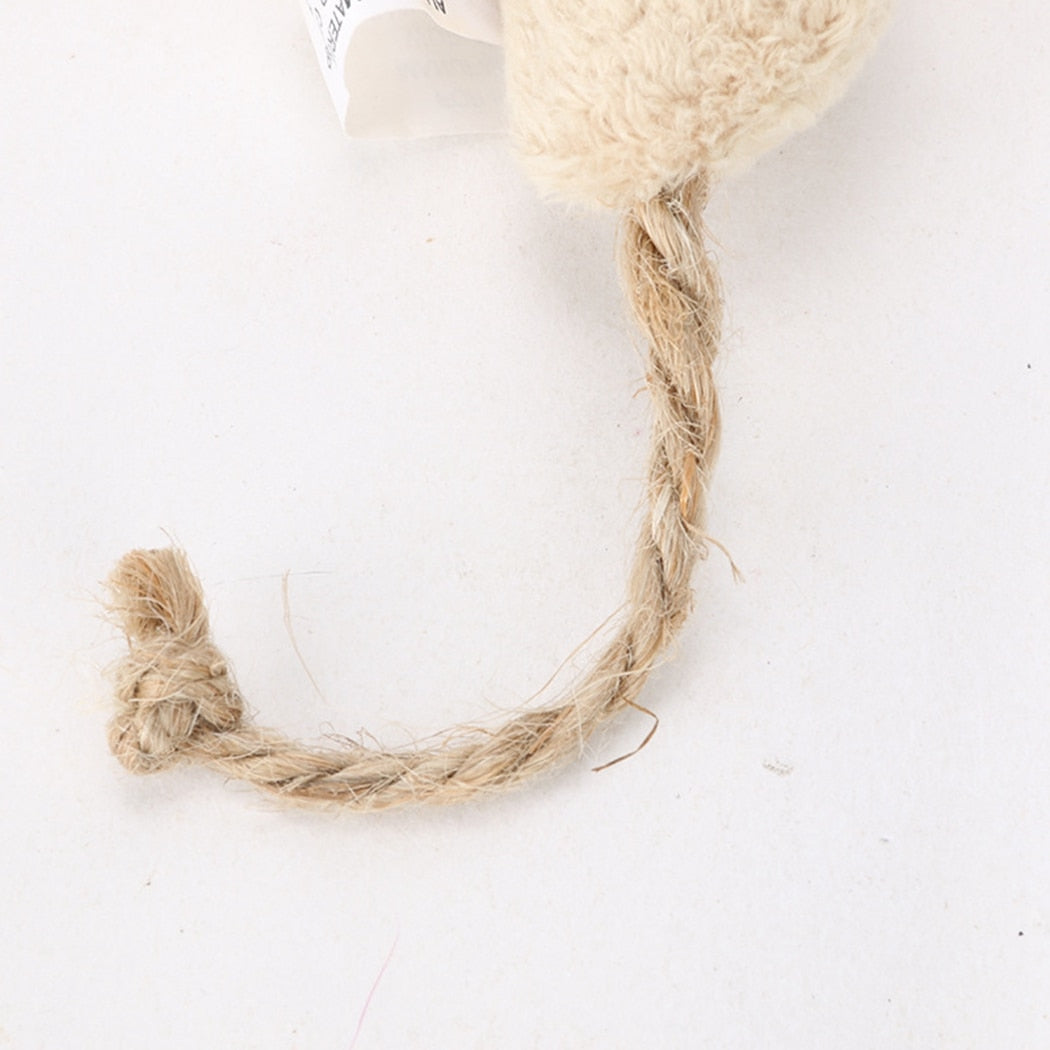 3Pcs Artificial Plush Mouse Catnip Toy For Cats-Paw Print Pad