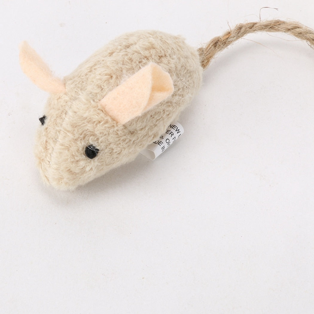 3Pcs Artificial Plush Mouse Catnip Toy For Cats-Paw Print Pad