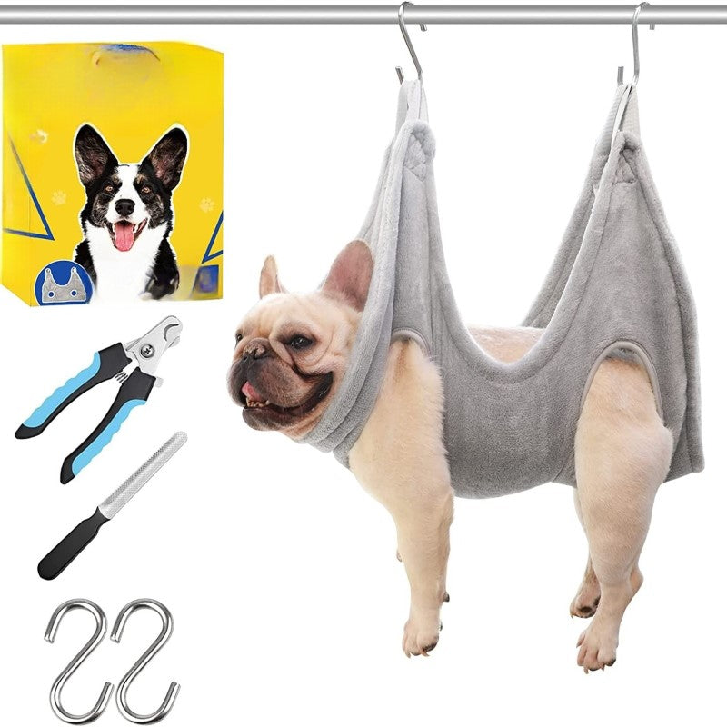 Dog Grooming Hammock,Dog Grooming Supplies, Claw Care-Paw Print Pad