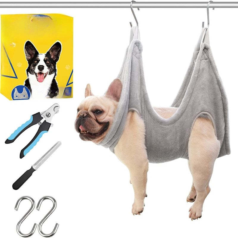 Dog Grooming Hammock,Dog Grooming Supplies, Claw Care-Paw Print Pad