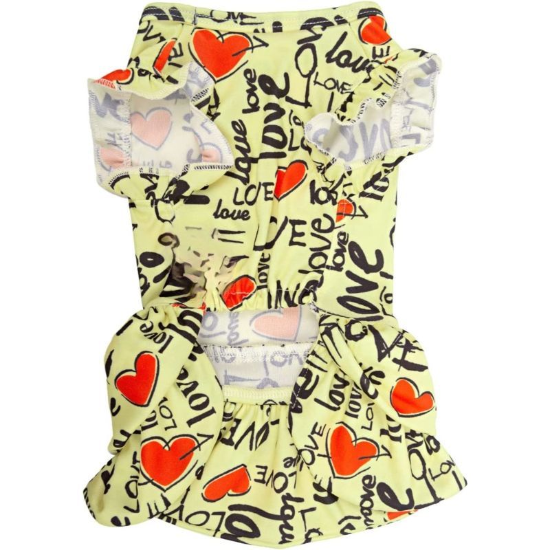 Summer Puppy Clothes For Small Dogs Girl Sequins Skirt-Paw Print Pad