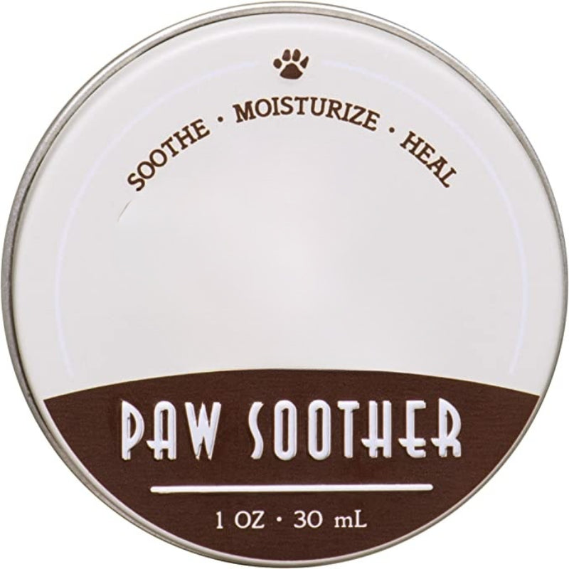 Natural Dog Company Paw Soother Tin Cracked, And Rough Paws-Paw Print Pad