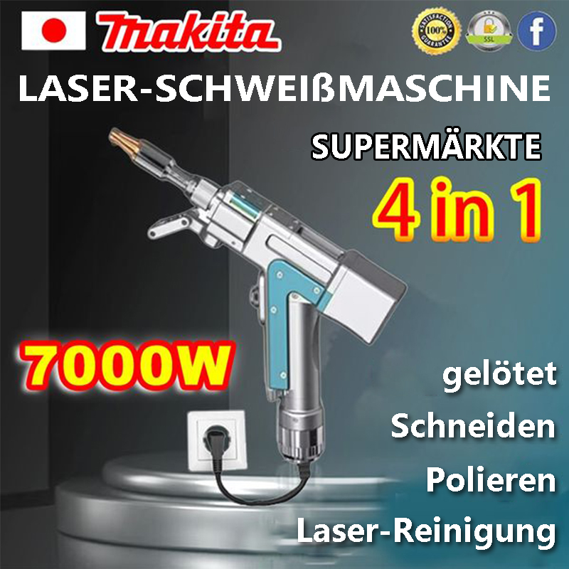 【50% sparen】Makita 7000W 4-in-1 Innovative Tragbare Laserschweißpistol