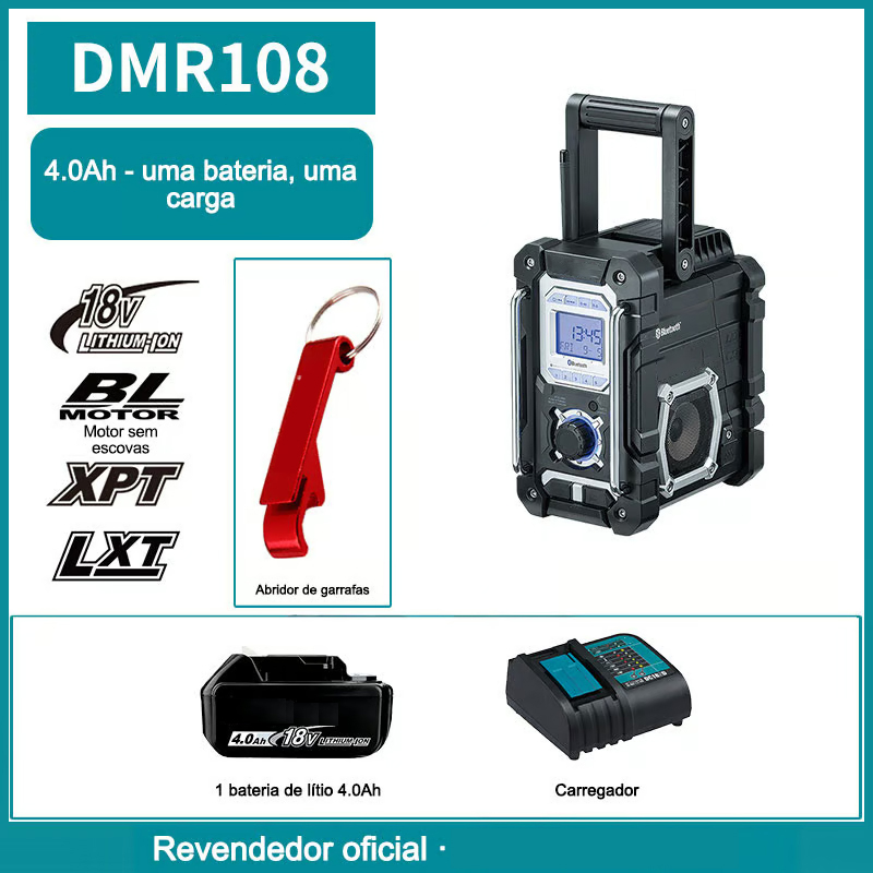 A promoção do 108º aniversário já começou! A coluna recarregável DMR108B/DMR300 já está à venda por 89€. Peça já!