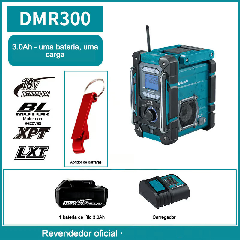 A promoção do 108º aniversário já começou! A coluna recarregável DMR108B/DMR300 já está à venda por 89€. Peça já!