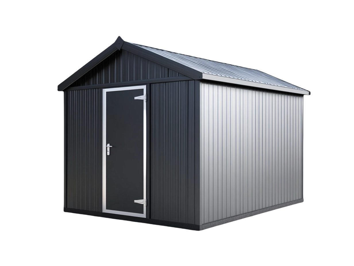 Geräteschuppen aus verzinktem Stahl für Garten und Terrasse 200×150×210 cm