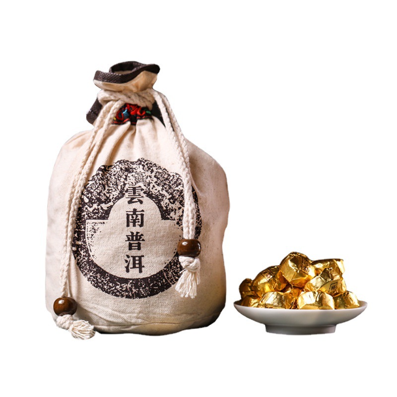 Small Golden Pu'er Tea Brick