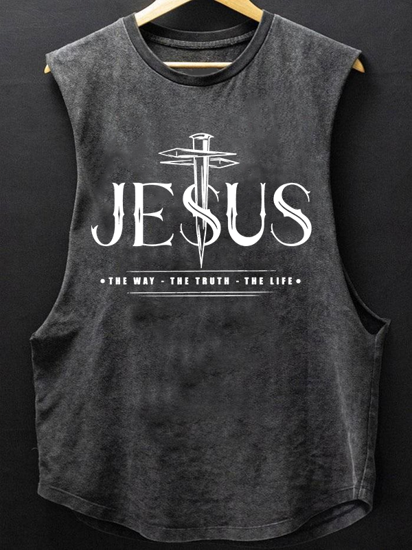 Jesus The Way The Truth The Life Christian Washed Tank