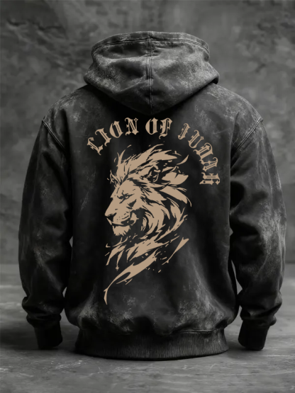 Lion Of Judah Jesus God Christian Washed Hoodie
