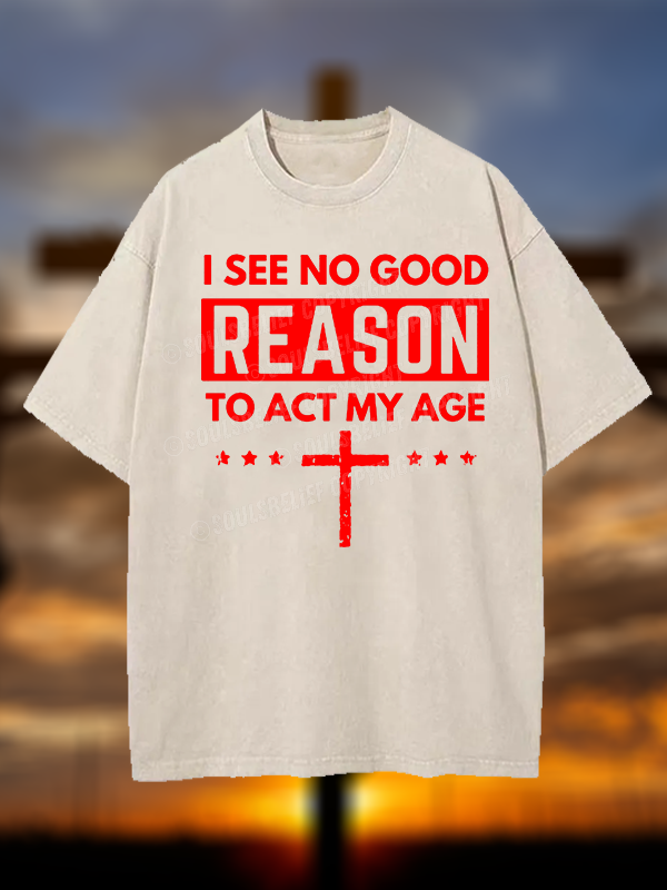 [Copy]World Revolves Around Son of God Jesus God Christian Washed T-Shirt