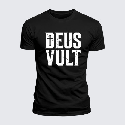 Luxe Mercerized Cotton Tee - Deus Vult 