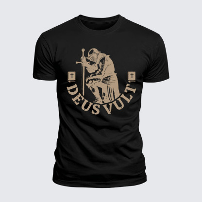 Luxe Mercerized Cotton Tee - Deus Vult