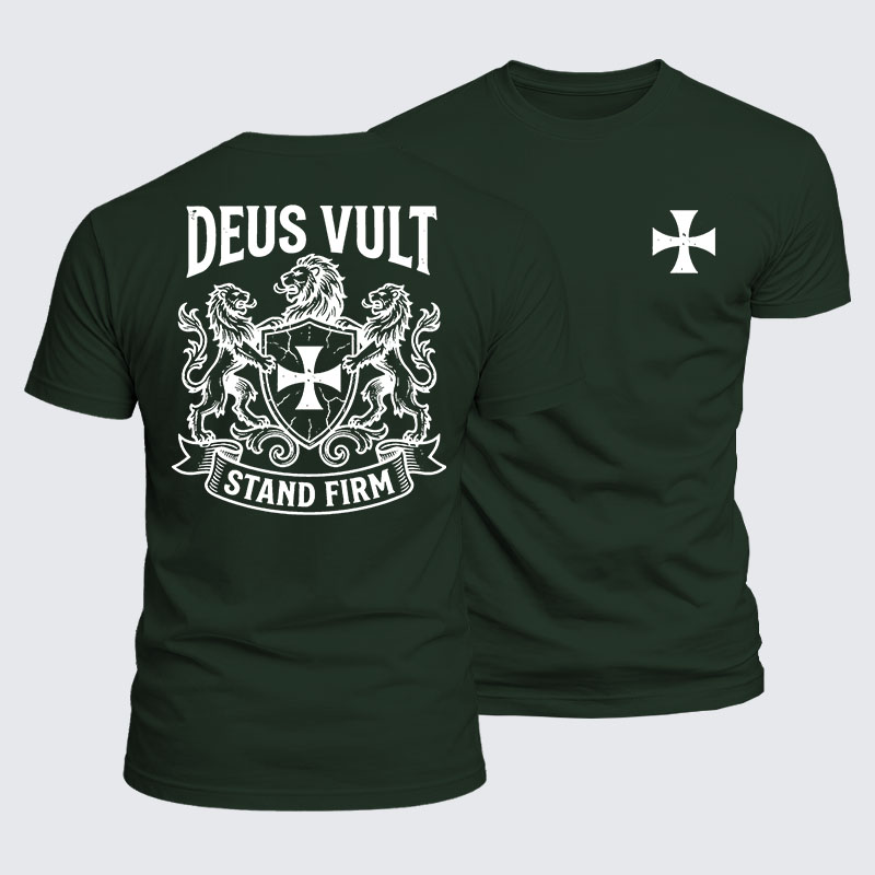[Copy]Luxe Mercerized Cotton Tee - Deus Vult Christ Is King