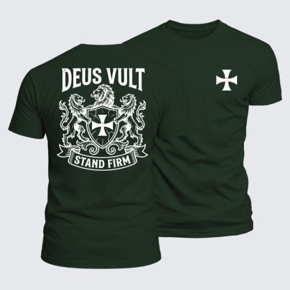 [Copy]Luxe Mercerized Cotton Tee - Deus Vult Christ Is King