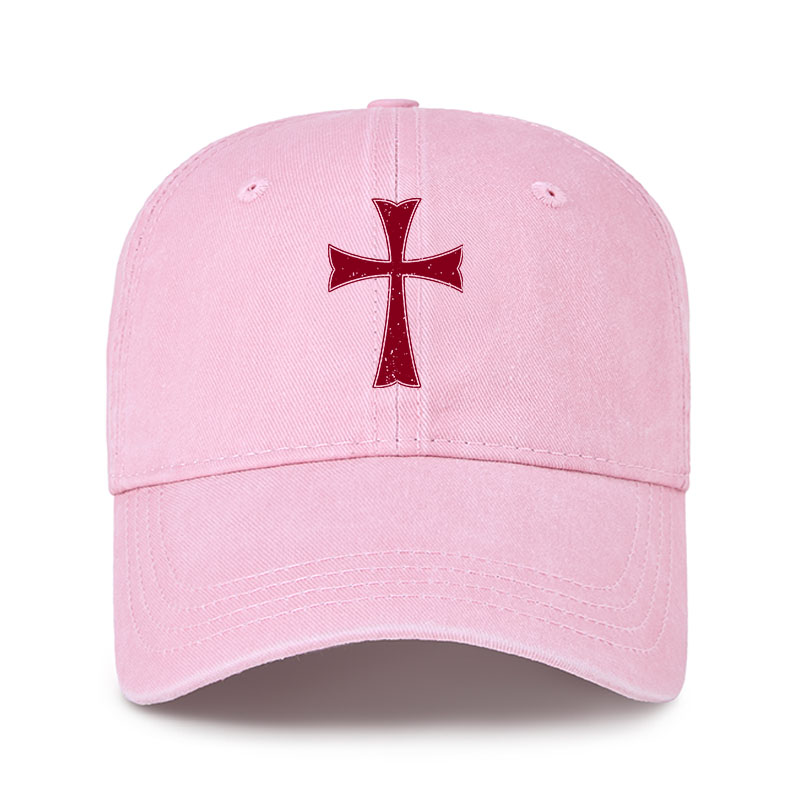 Heritage Washed Cap-Knights Templar Crusader Cross