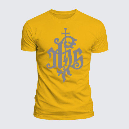 Luxe Mercerized Cotton Tee - Medieval IHS