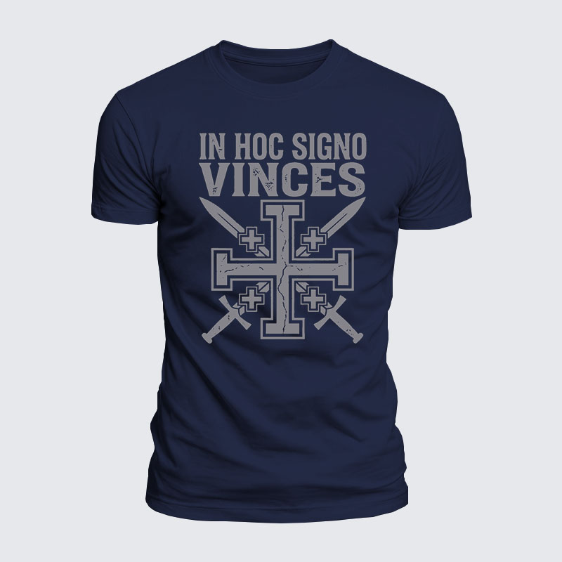 Luxe Mercerized Cotton Tee - In Hoc Signo Vinces 