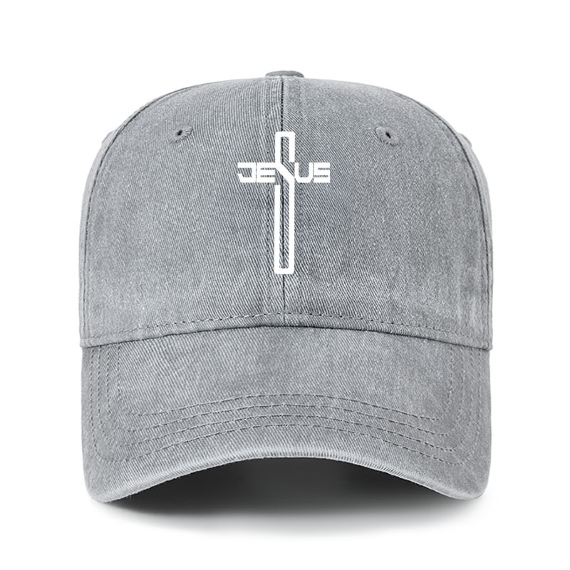 Heritage Washed Cap - Jesus Cross Christ 