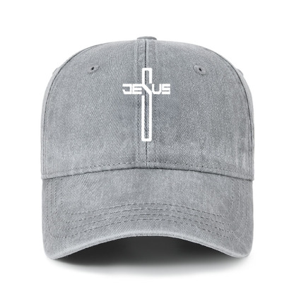 Heritage Washed Cap - Jesus Cross Christ 