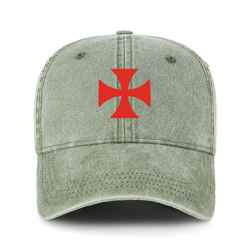 Heritage Washed Cap - Knights Templar Cross