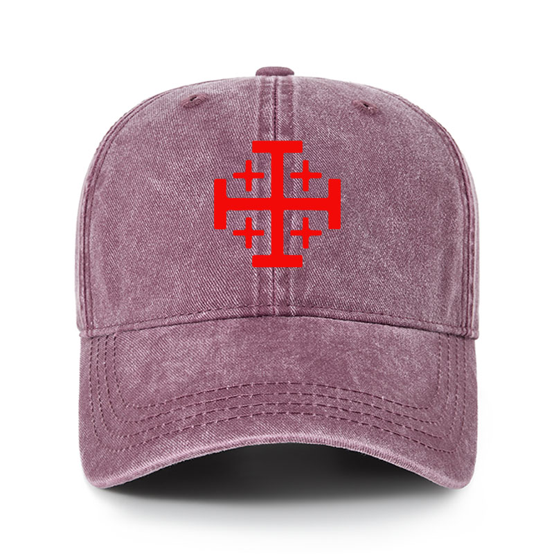 Heritage Washed Cap - Jerusalem Cross