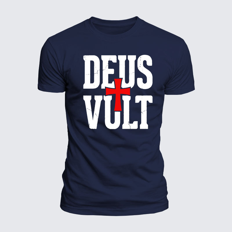 Luxe Mercerized Cotton Tee - Deus Vult