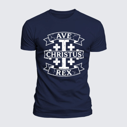 Luxe Mercerized Cotton Tee - Ave Christus Rex