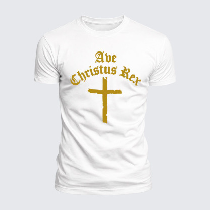 [Copy]Luxe Mercerized Cotton Tee - Ave Christus Rex