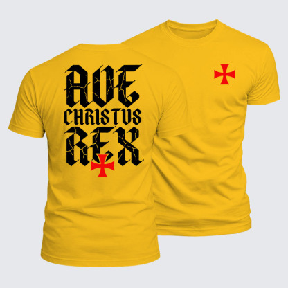 Luxe Mercerized Cotton Tee - Ave Christus Rex