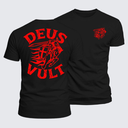 Luxe Mercerized Cotton Tee - Deus Vult