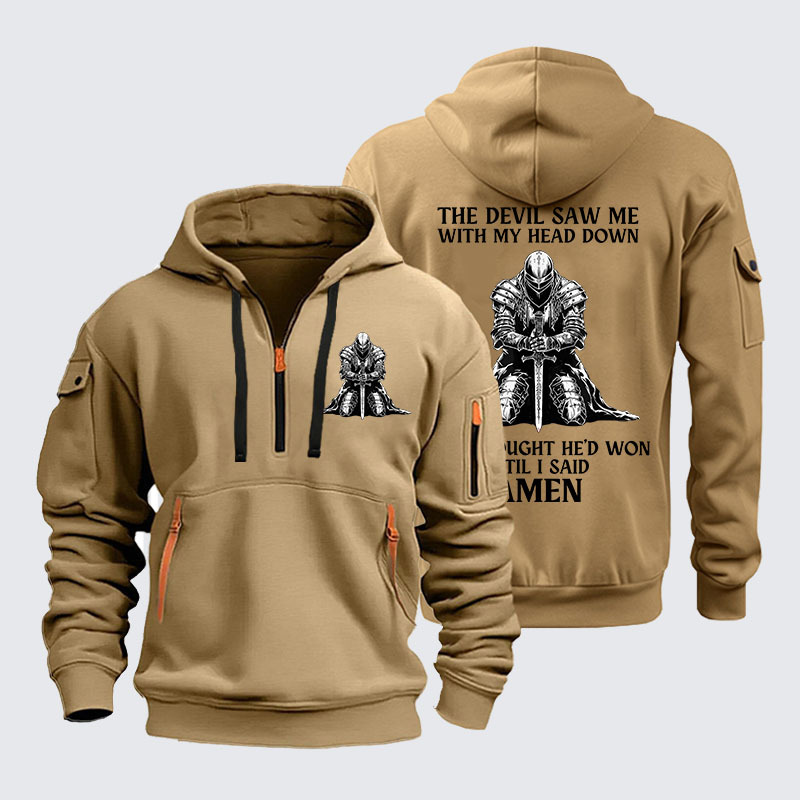 Zipper Hoodies - The Devil Saw Me Until I Said Amen