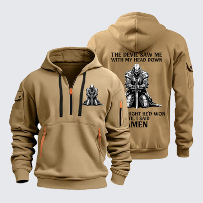 Zipper Hoodies - The Devil Saw Me Until I Said Amen